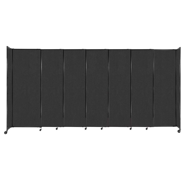 StraightWall Sliding Portable Partition 15'6" x 7'6" Black Fabric